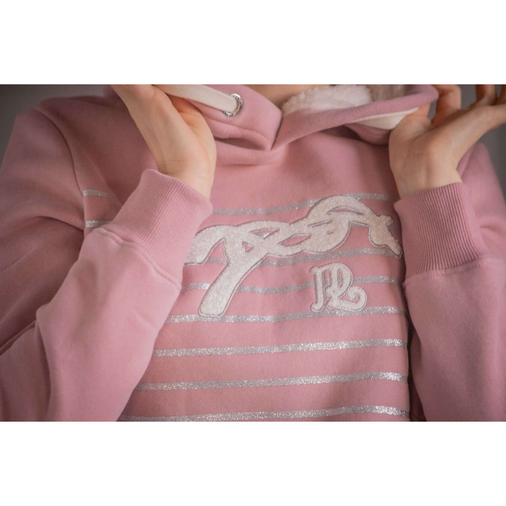 Pénélope Pull col Hoodie Ikona Rose