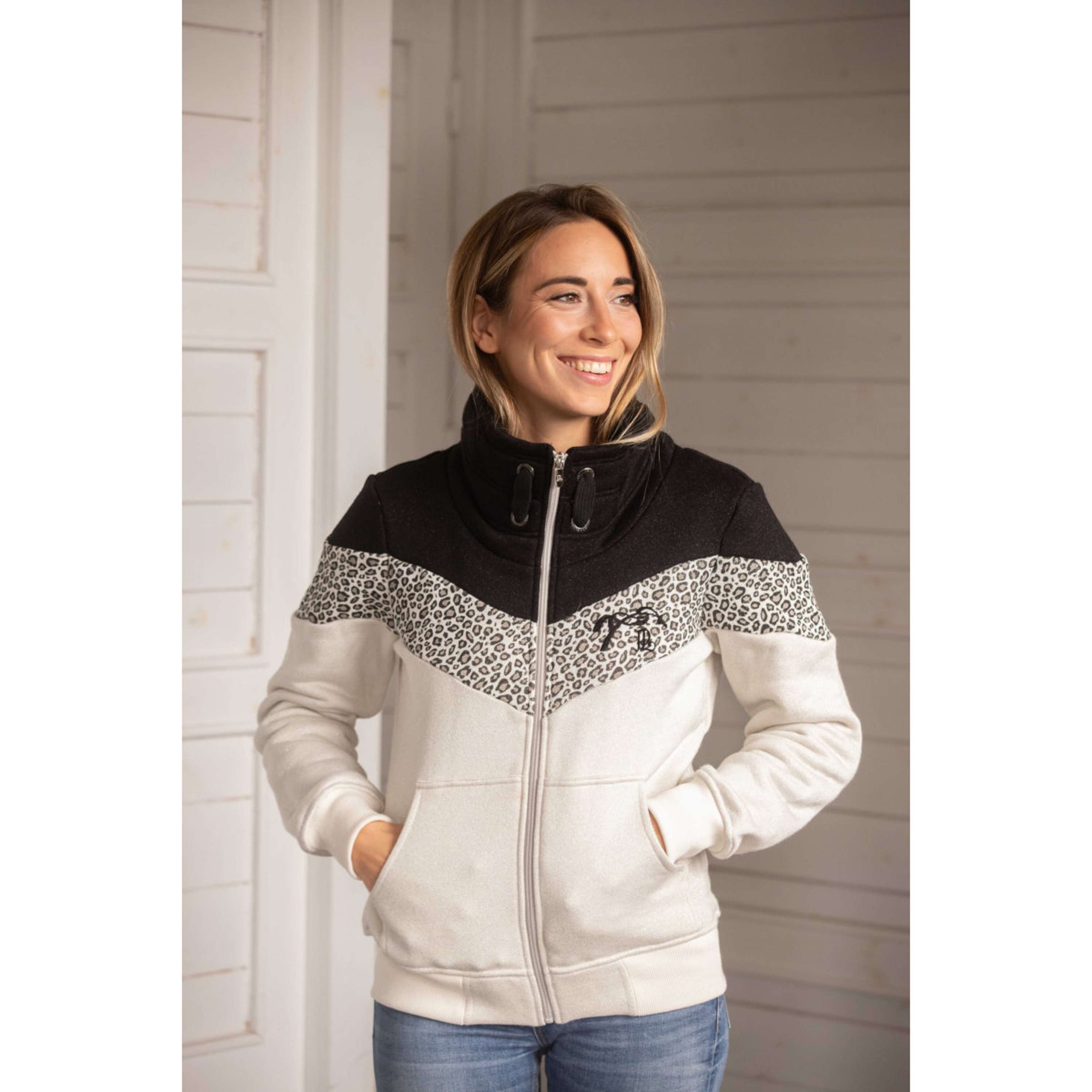 Pénélope Veste Leonative Gris