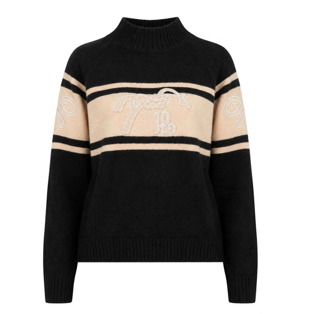 Pénélope Pull Noris Noir/chameau