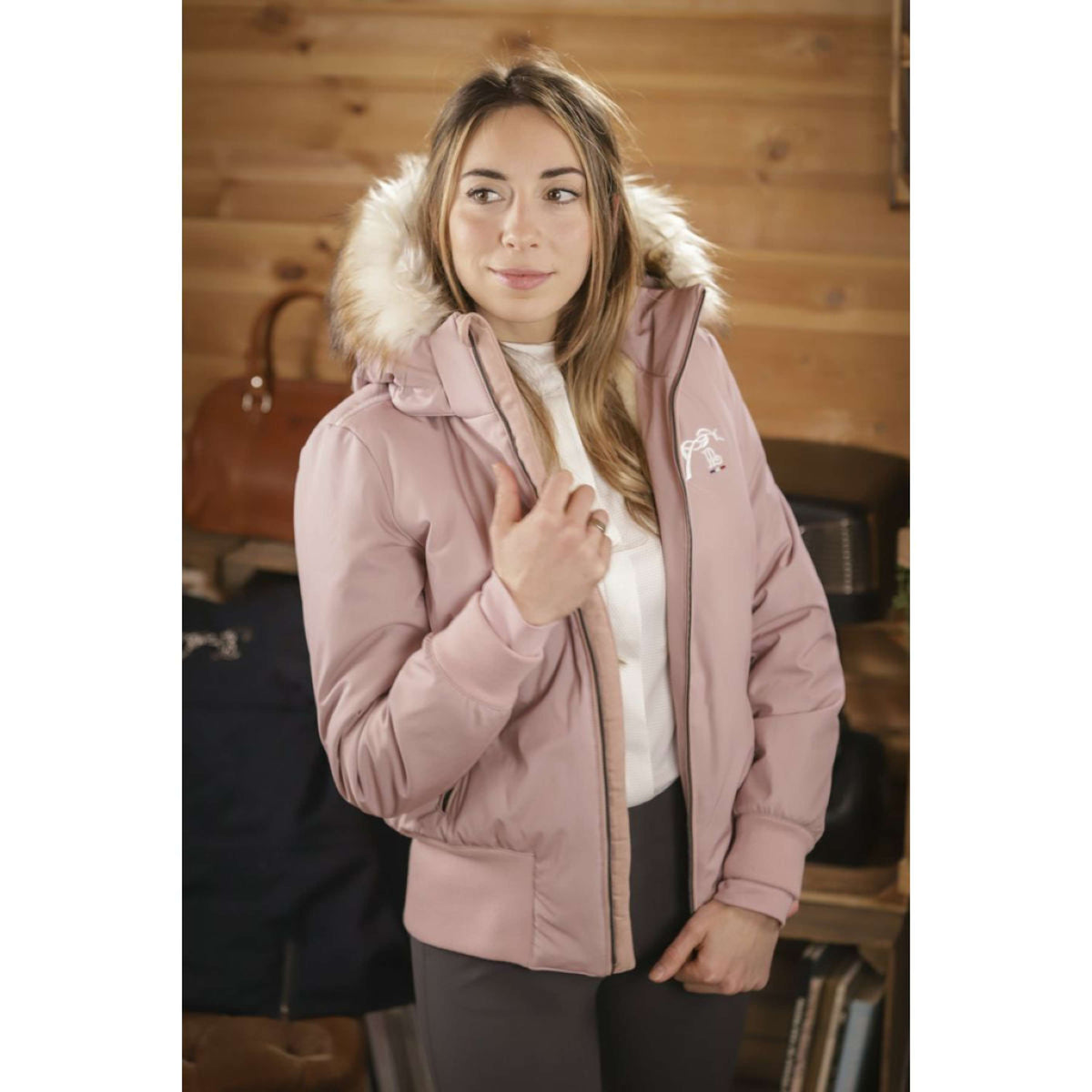 Pénélope Veste Bomber Step Powder Pink