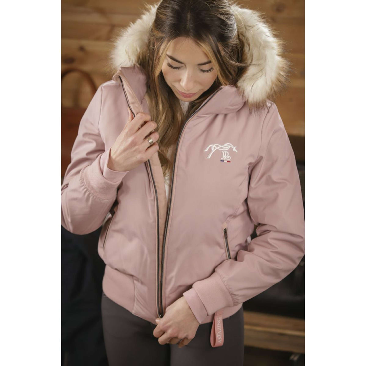 Pénélope Veste Bomber Step Powder Pink