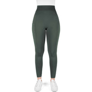 EQUITHÈME Legging d'Équitation Acacia Full Grip Khaki