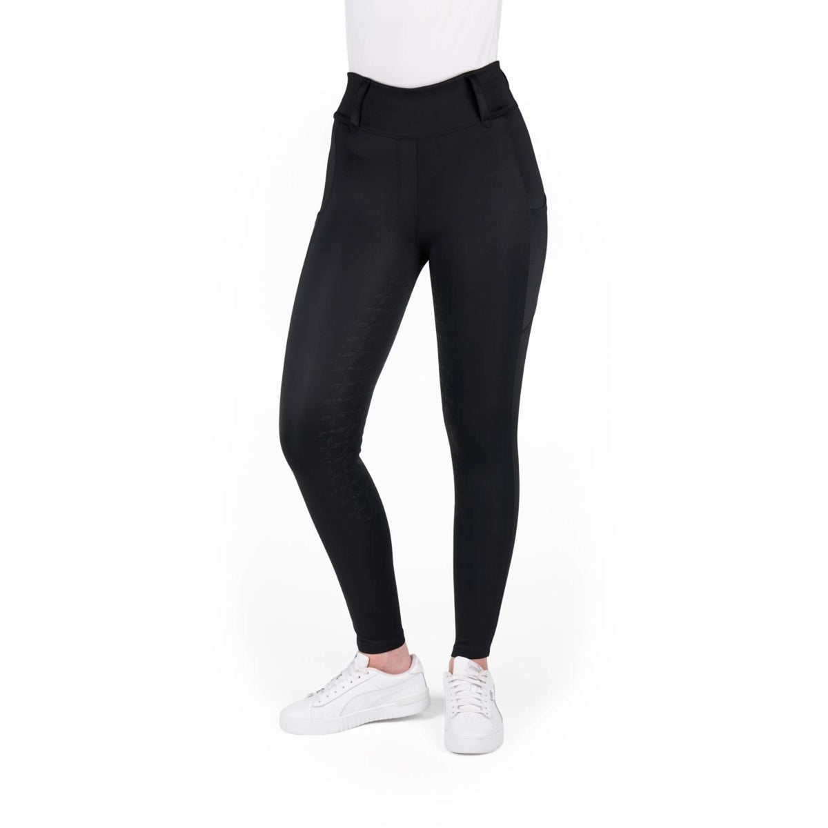 EQUITHÈME Legging d'Équitation Alize Full Grip Noir