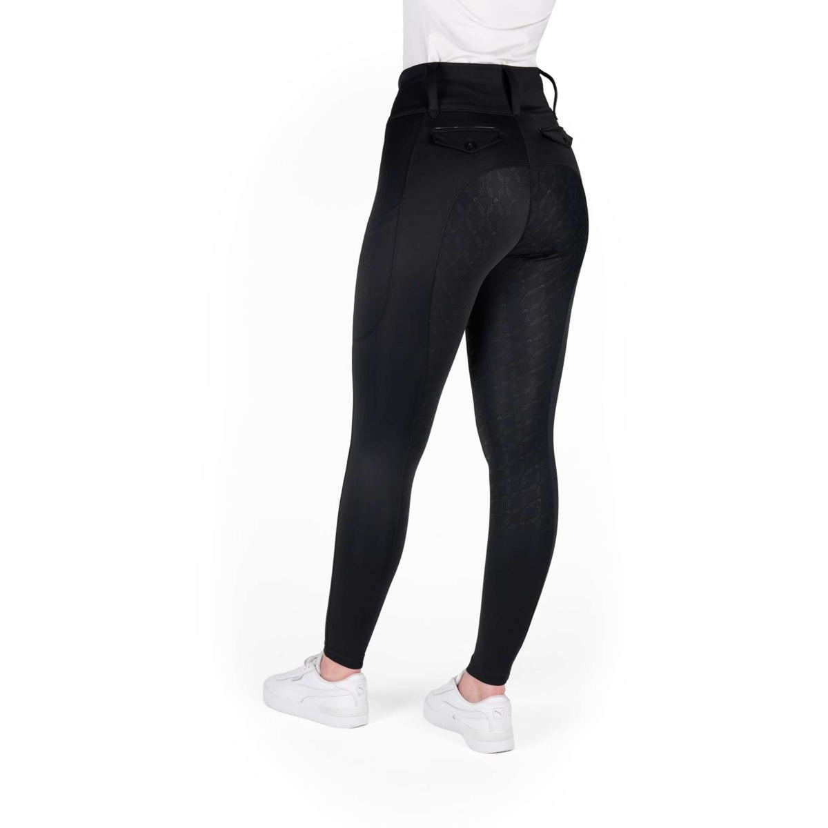 EQUITHÈME Legging d'Équitation Alize Full Grip Noir