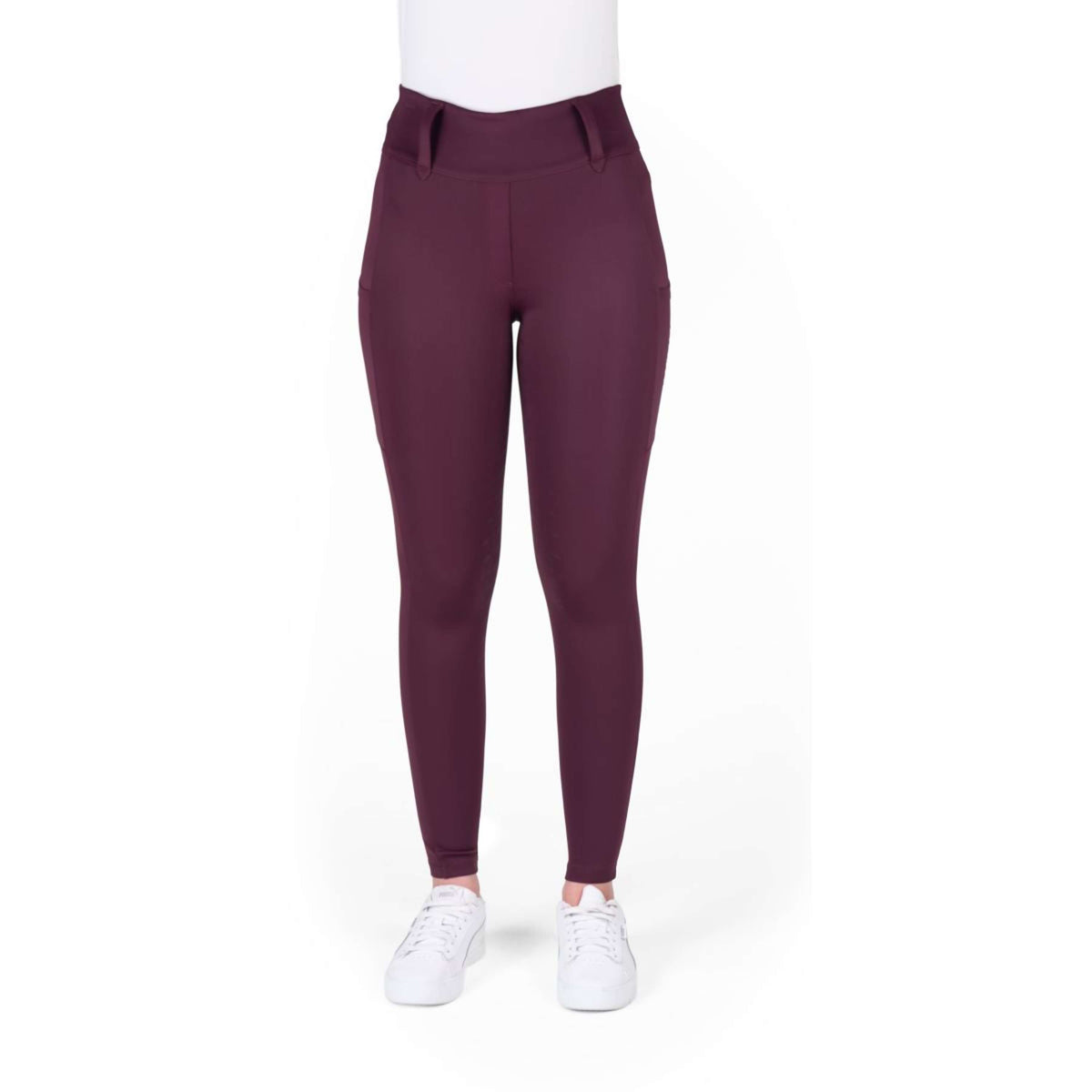 EQUITHÈME Legging d'Équitation Alize Full Grip Violet