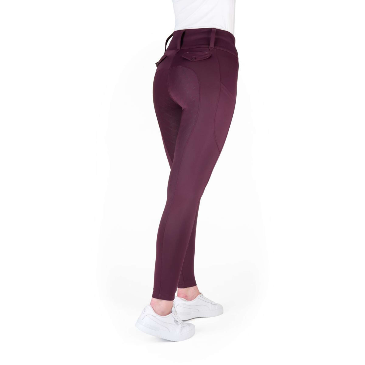 EQUITHÈME Legging d'Équitation Alize Full Grip Violet