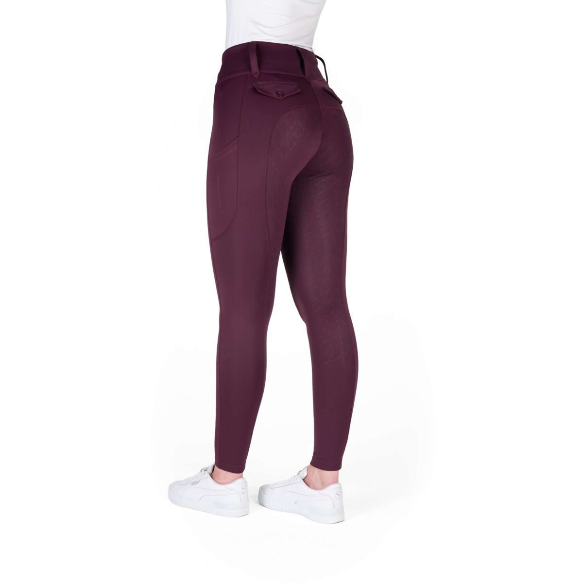 EQUITHÈME Legging d'Équitation Alize Full Grip Violet