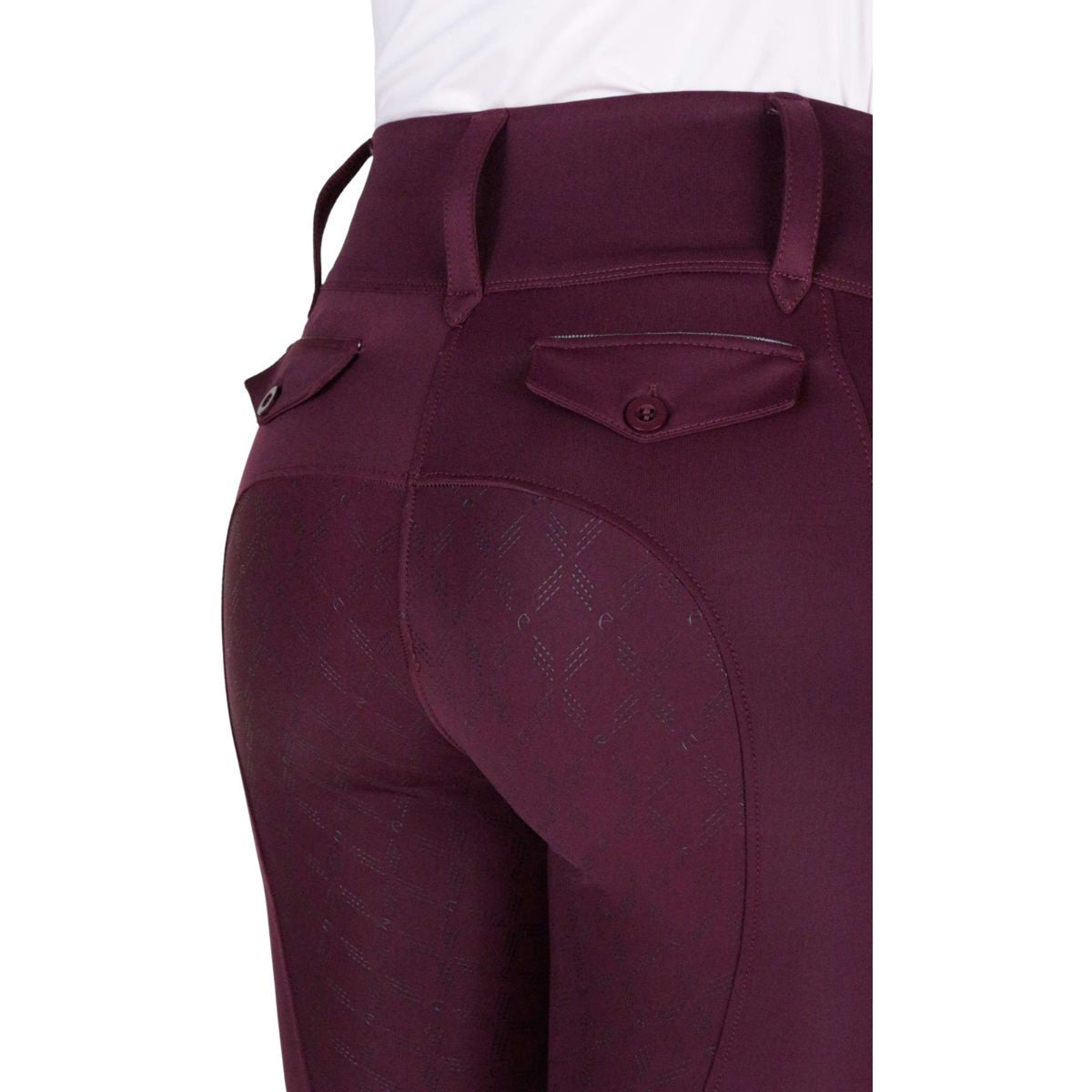 EQUITHÈME Legging d'Équitation Alize Full Grip Violet