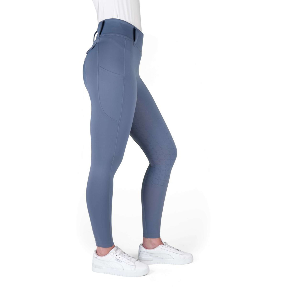 EQUITHÈME Legging d'Équitation Alize Full Grip Gris