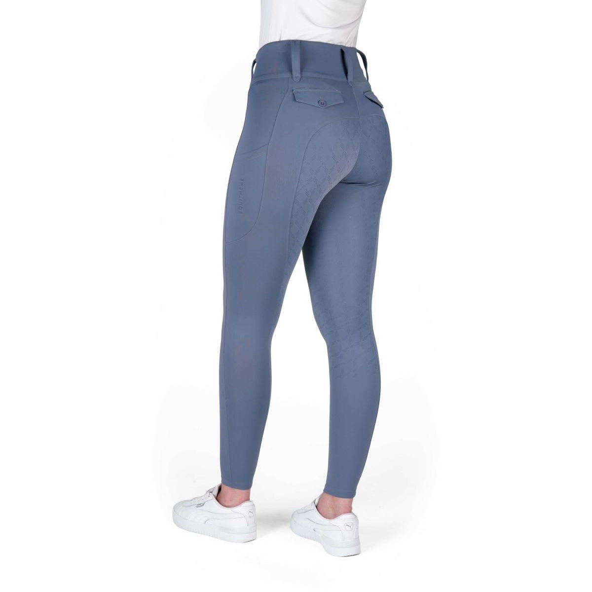 EQUITHÈME Legging d'Équitation Alize Full Grip Gris