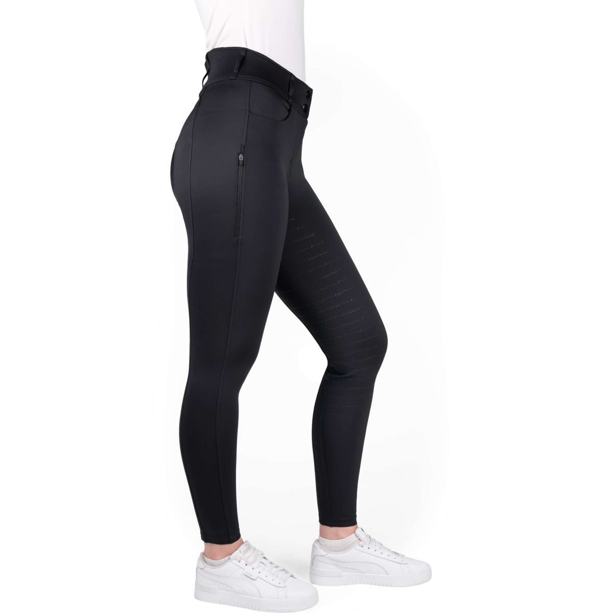 EQUITHÈME Pantalon d'Équitation Mila Full Grip Noir