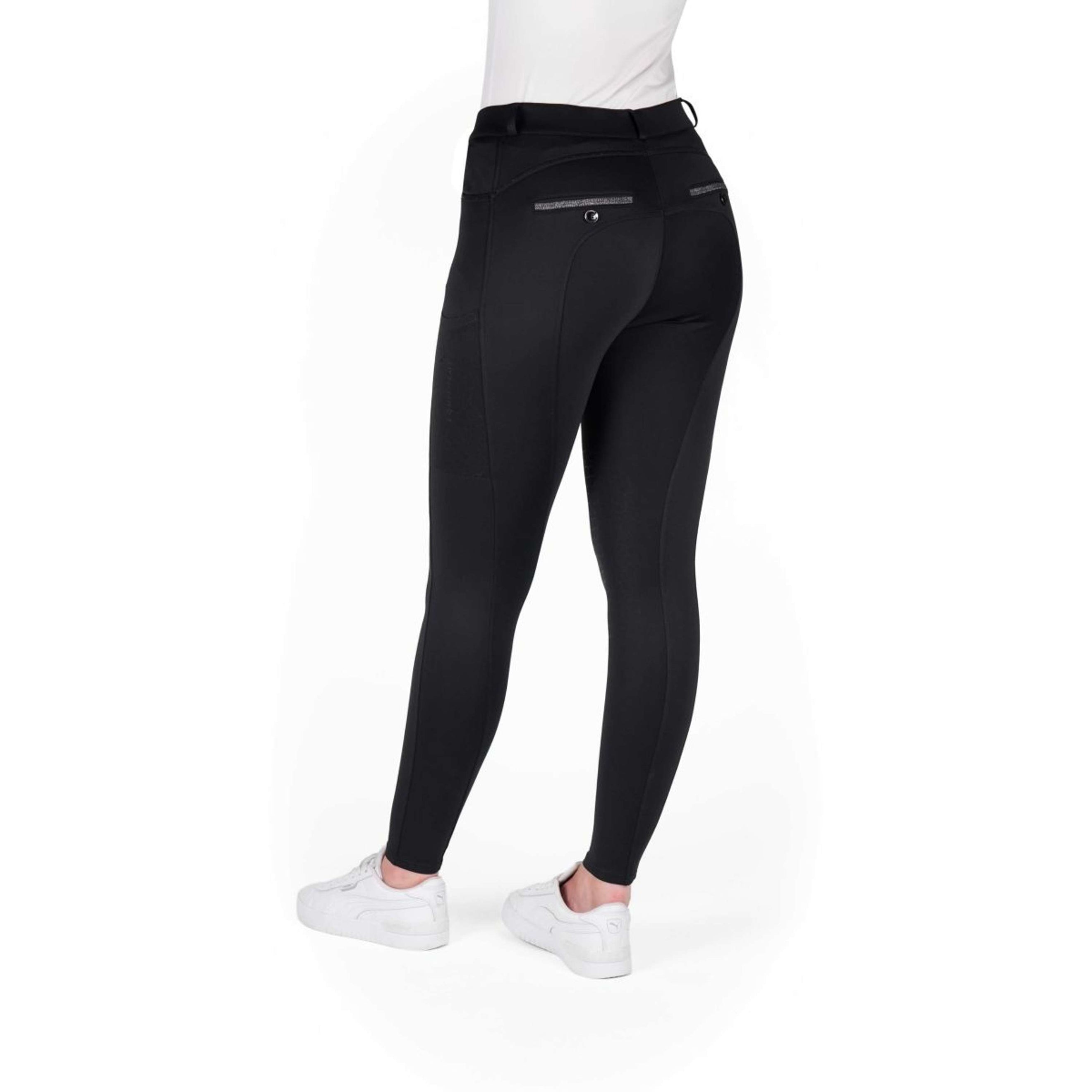 EQUITHÈME Pantalon d'Équitation Capucine Full Grip Noir