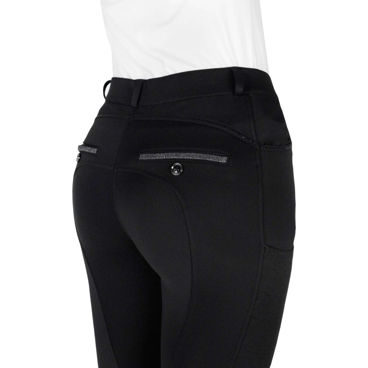 EQUITHÈME Pantalon d'Équitation Capucine Full Grip Noir