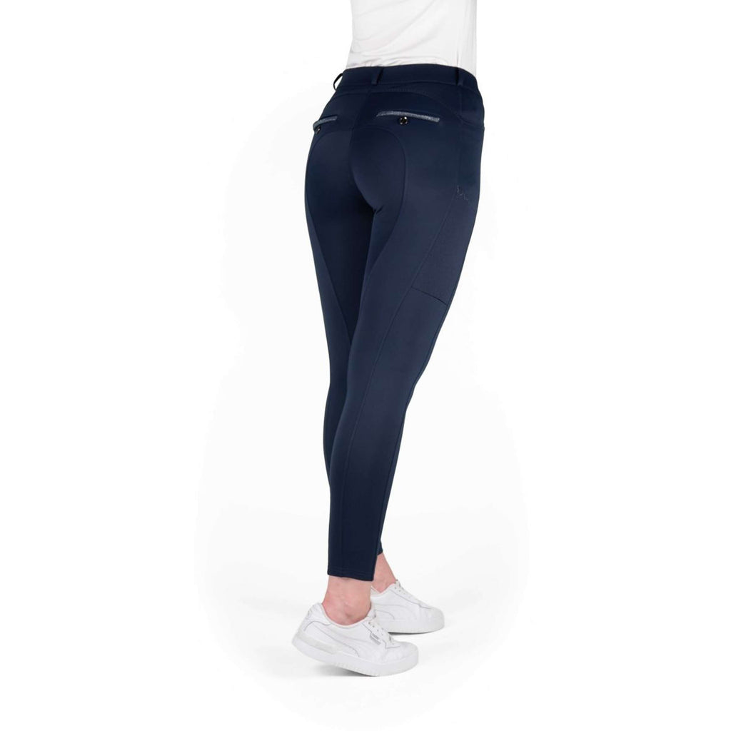 EQUITHÈME Pantalon d'Équitation Capucine Prise de Genou Marin