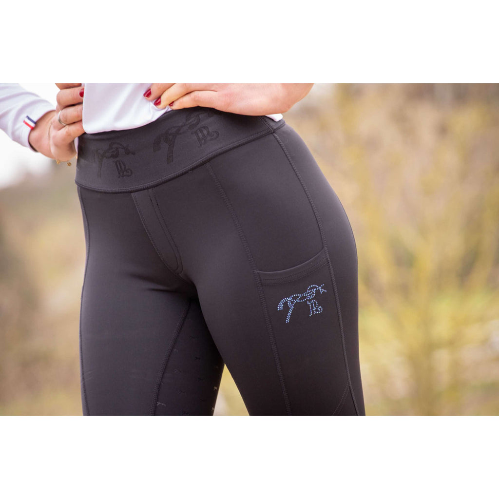 Pénélope Legging d'Équitation Delphe Full Grip Noir