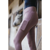 EQUITHÈME Legging d'Équitation Flora Je T'aime Rose Vieux