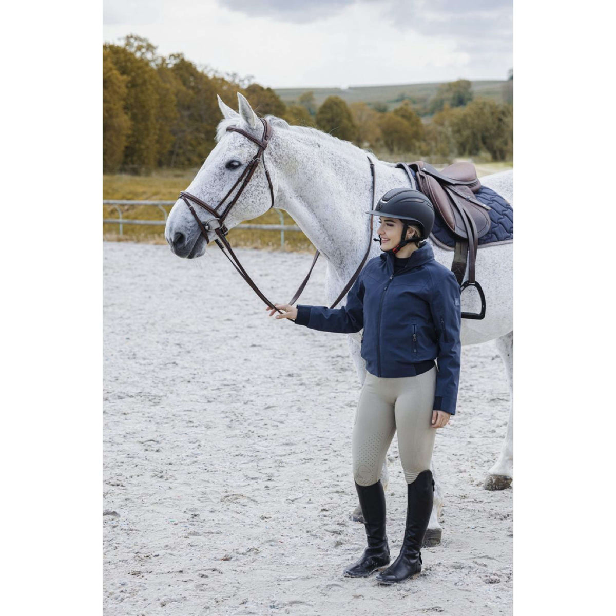 EQUITHÈME Legging d'Équitation Acacia Taupe