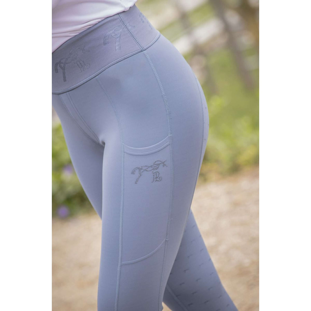 Pénélope Legging d'Équitation Delphe Full Grip Bering Sea