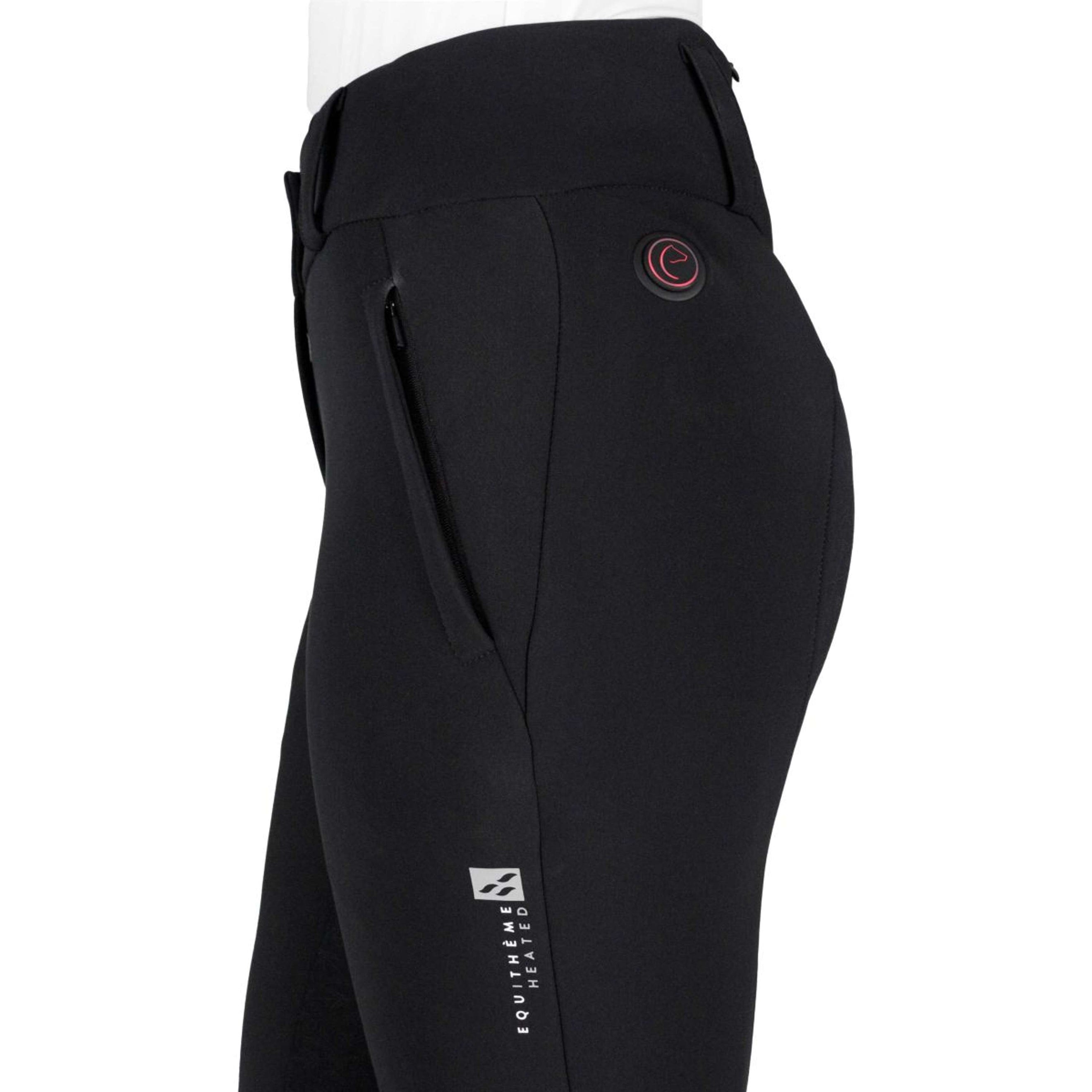 EQUITHÈME Pantalon d'Équitation Sierra Heated Full Grip Noir EQUITHÈME Pantalon d'Équitation Sierra Heated Full Grip Noir