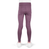 EQUITHÈME Legging d'Équitation Birdy Kids Full Grip Lilas
