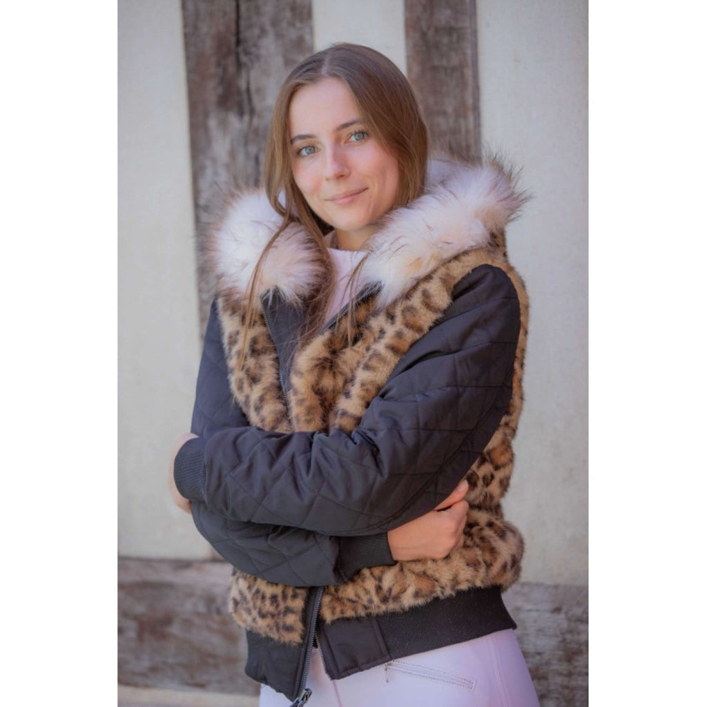 Pénélope Veste Bomber LeoLyon Noir/Panthère