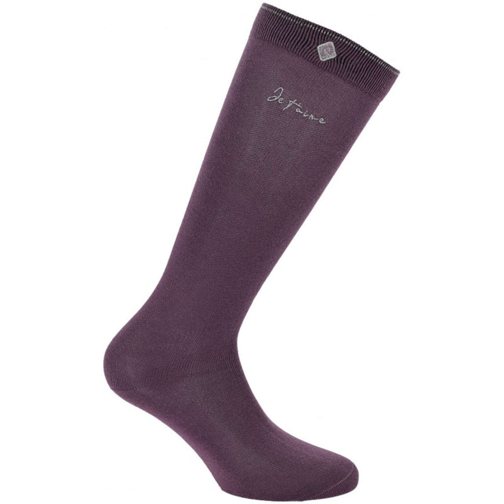 EQUITHÈME Chaussettes Rose Violet