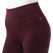 EQUITHÈME Legging d'Équitation Lyly Enfants Rouge/Rose