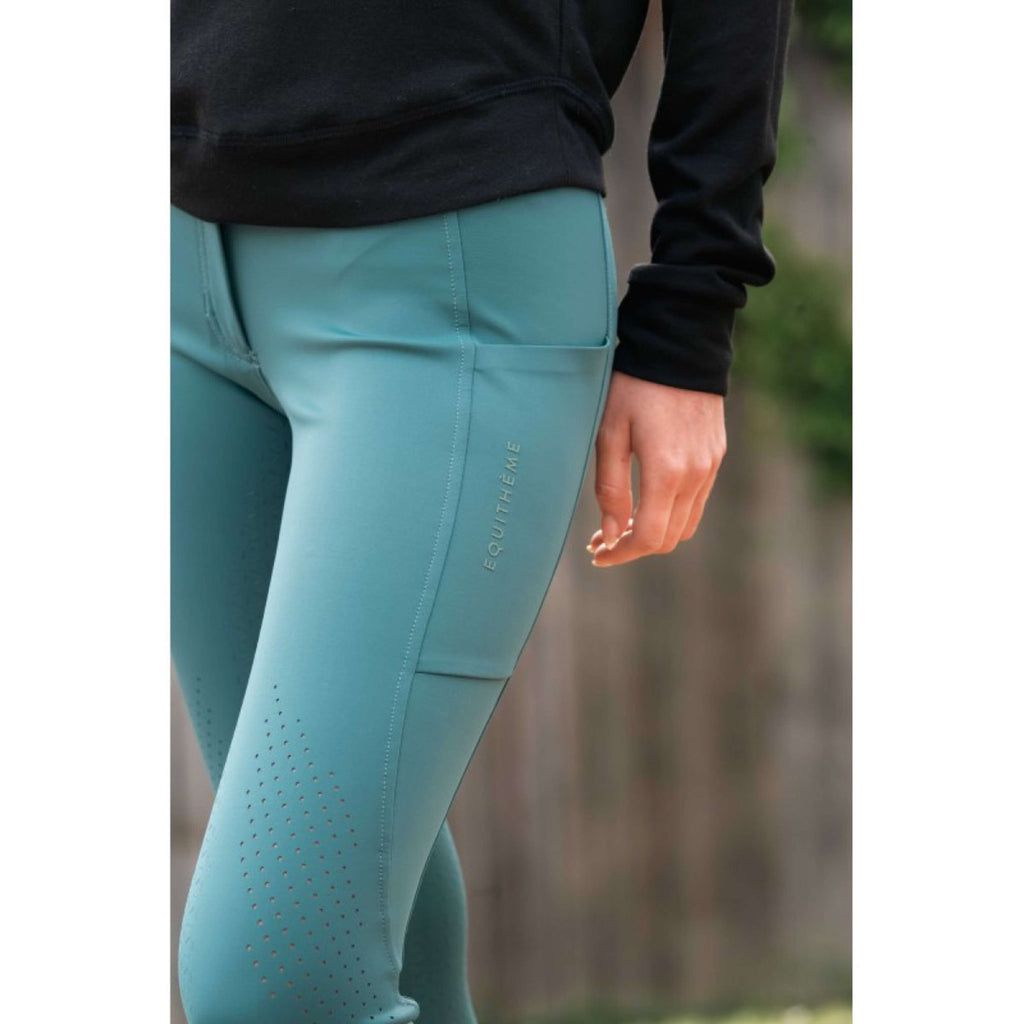EQUITHÈME Pantalon d'Équitation Madison Bleu canard