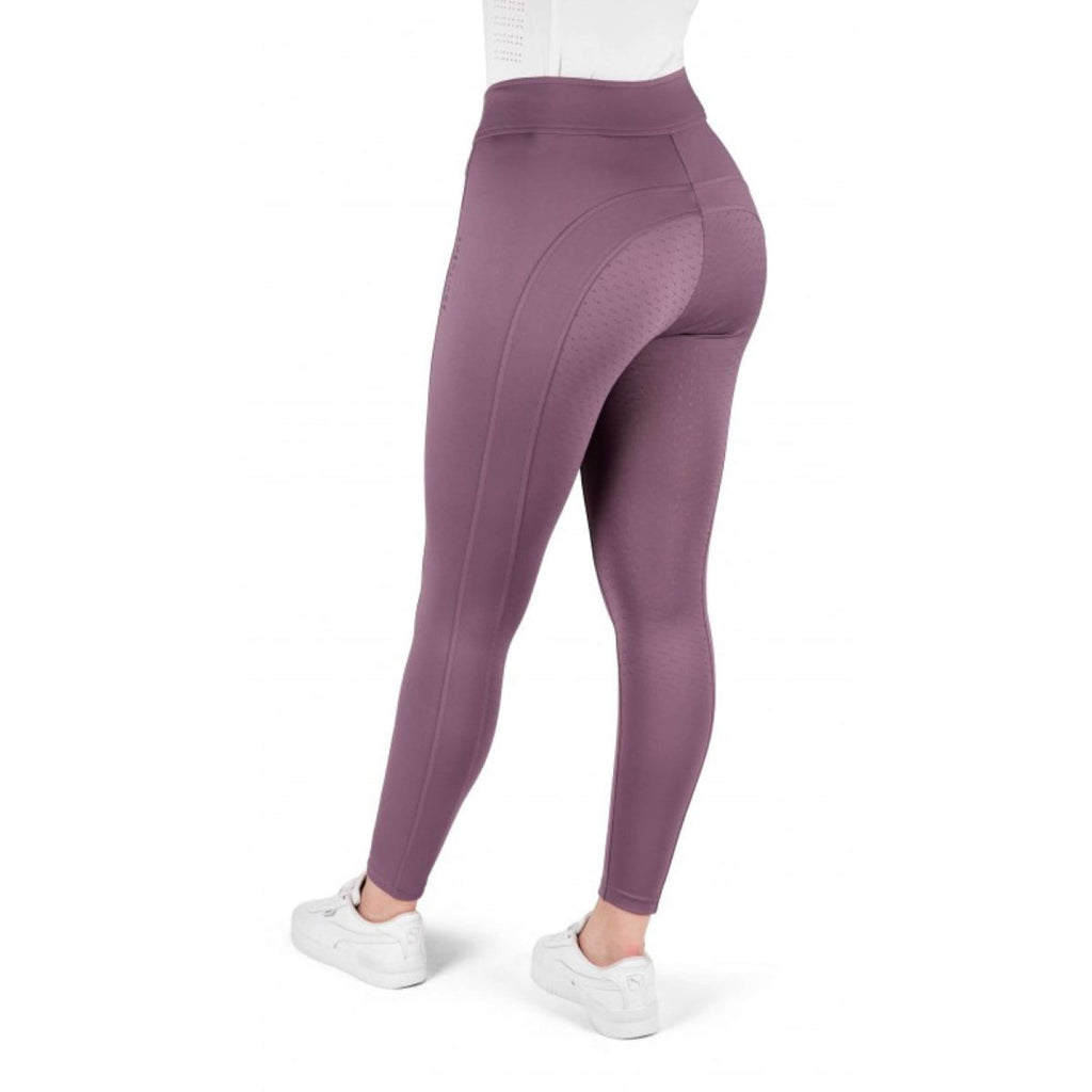EQUITHÈME Legging d'Équitation Birdy Full Grip Lilas