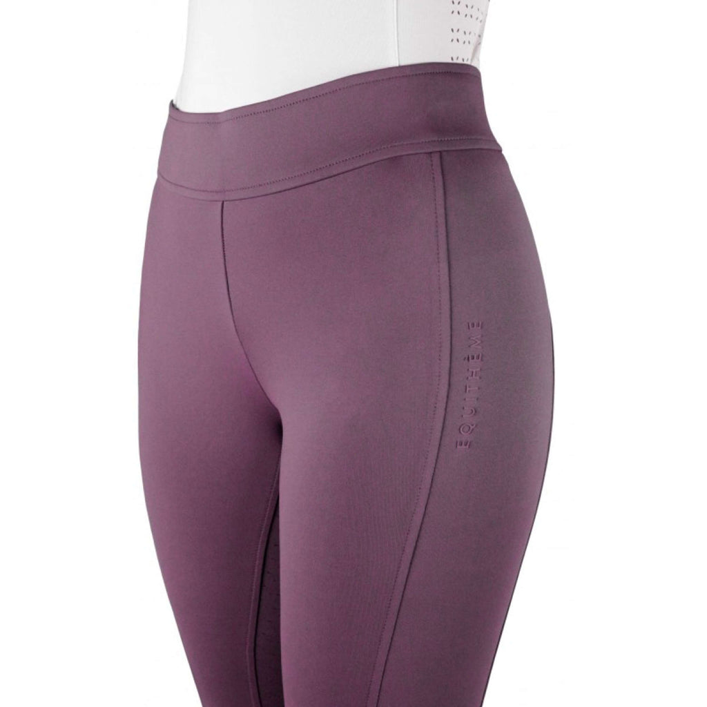 EQUITHÈME Legging d'Équitation Birdy Full Grip Lilas