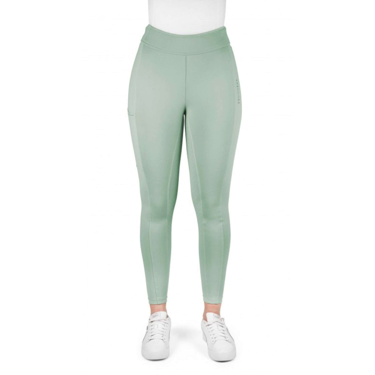 EQUITHÈME Legging d'Équitation Birdy Full Grip Vert clair