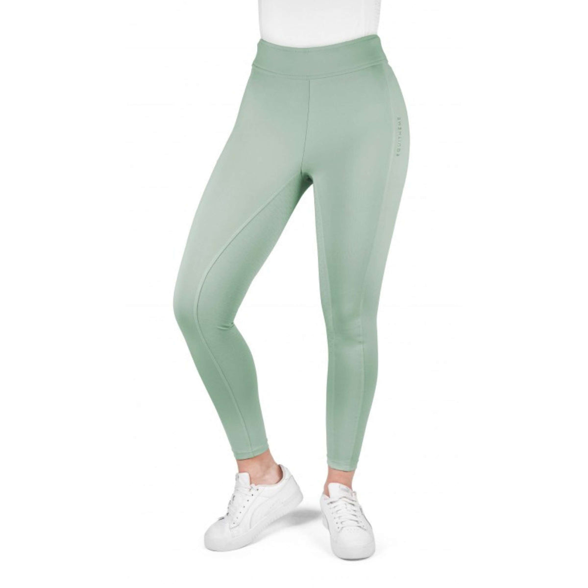 EQUITHÈME Legging d'Équitation Birdy Full Grip Vert clair