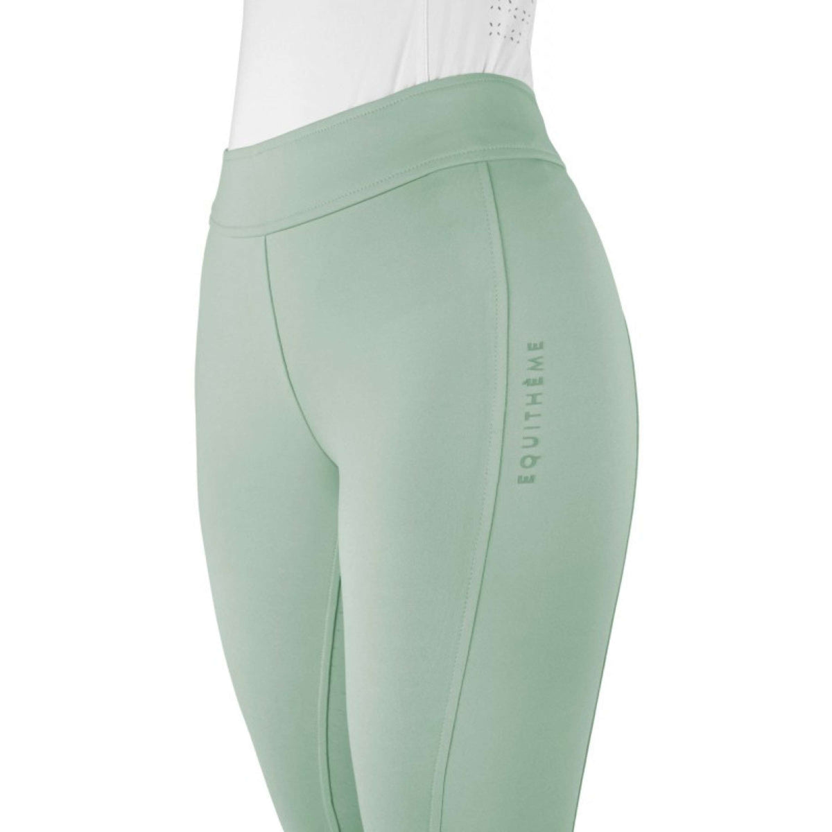 EQUITHÈME Legging d'Équitation Birdy Full Grip Vert clair
