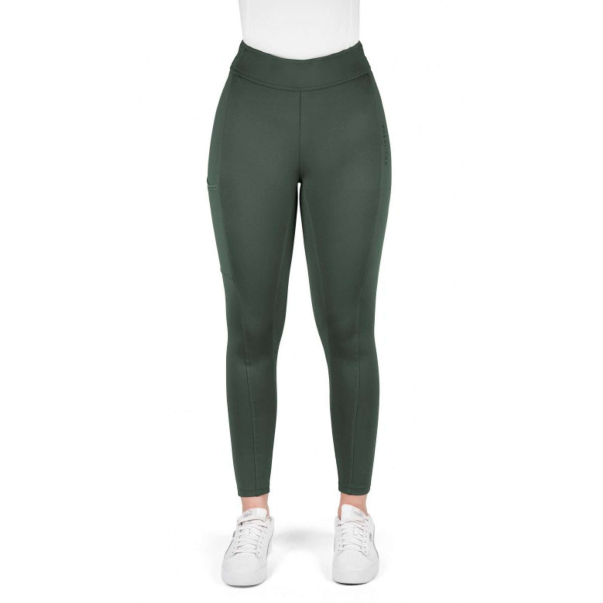 EQUITHÈME Legging d'Équitation Birdy Full Grip Khaki
