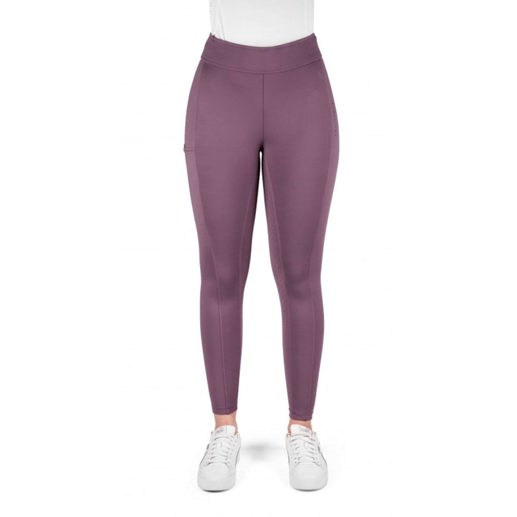 EQUITHÈME Legging d'Équitation Birdy Full Grip Lilas