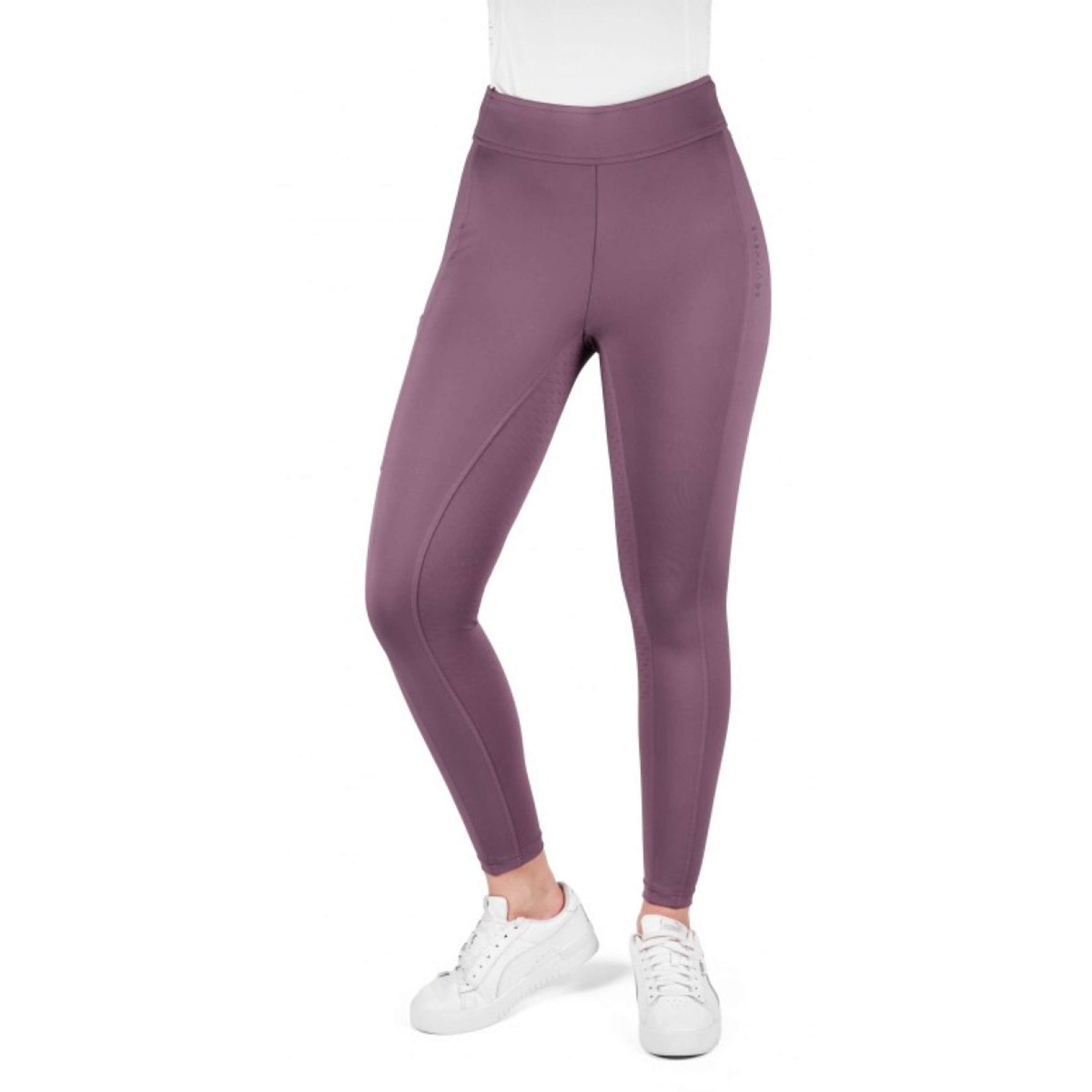 EQUITHÈME Legging d'Équitation Birdy Full Grip Lilas