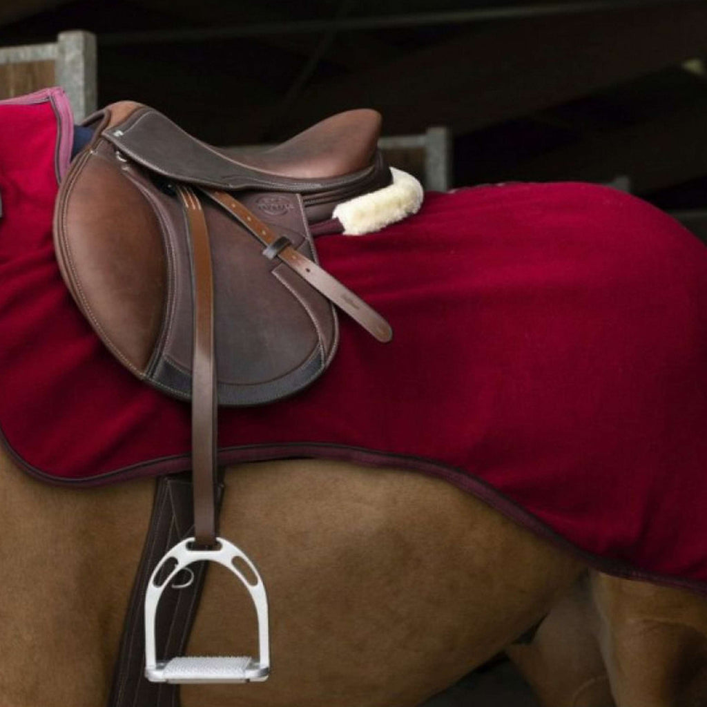 EQUITHÈME Couvre-reins Teddy Fleece Bordeaux