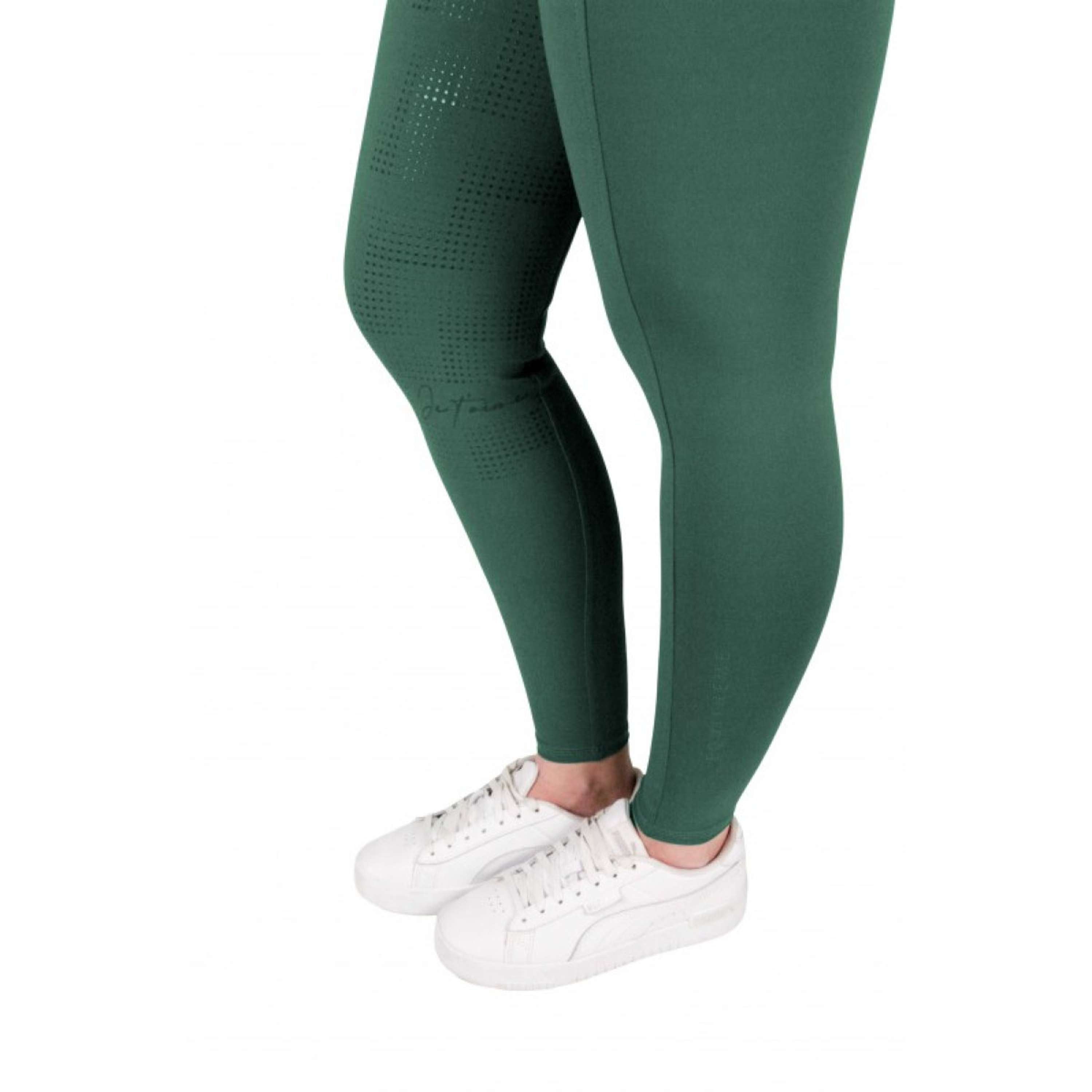 EQUITHÈME Legging d'Équitation Flora Full Grip Bleu canard