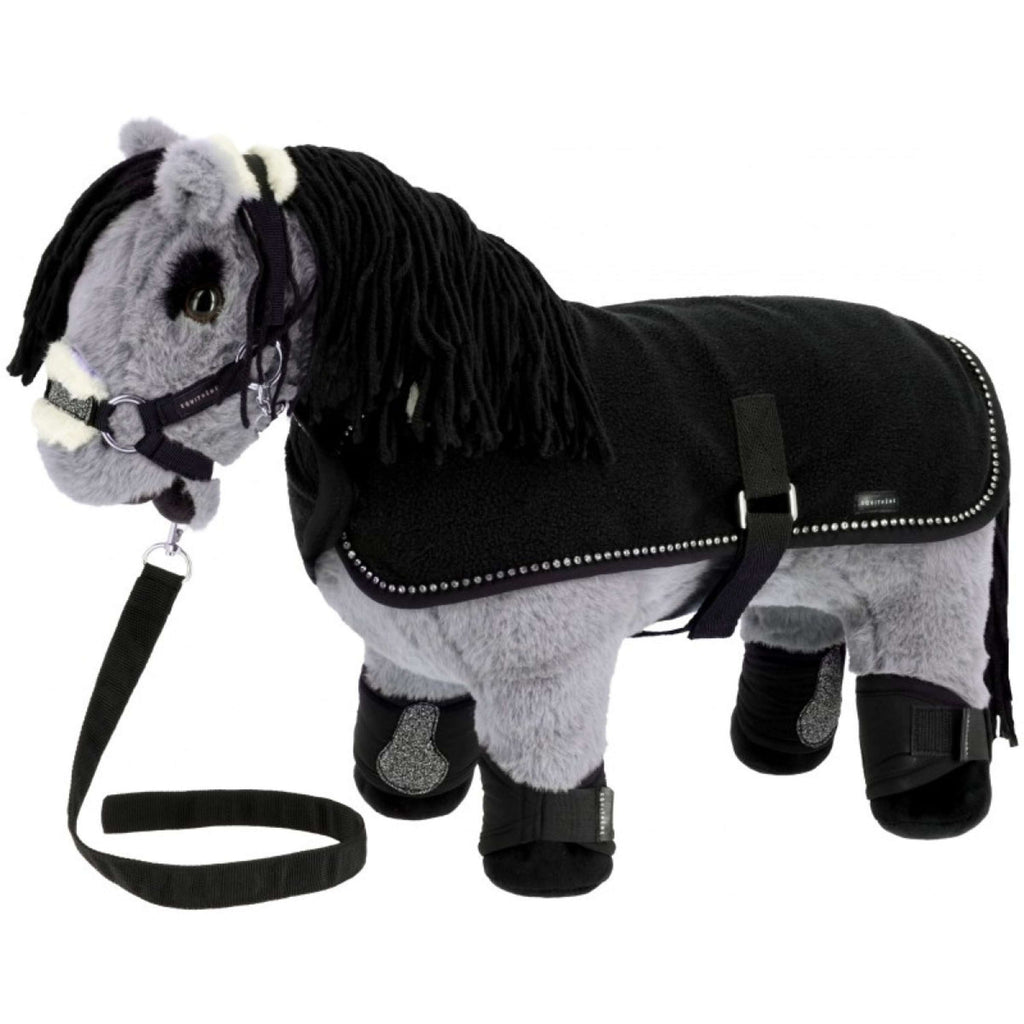 EQUITHÈME Couvertures Anti-Transpiration Pony Academy Paillettes Noir