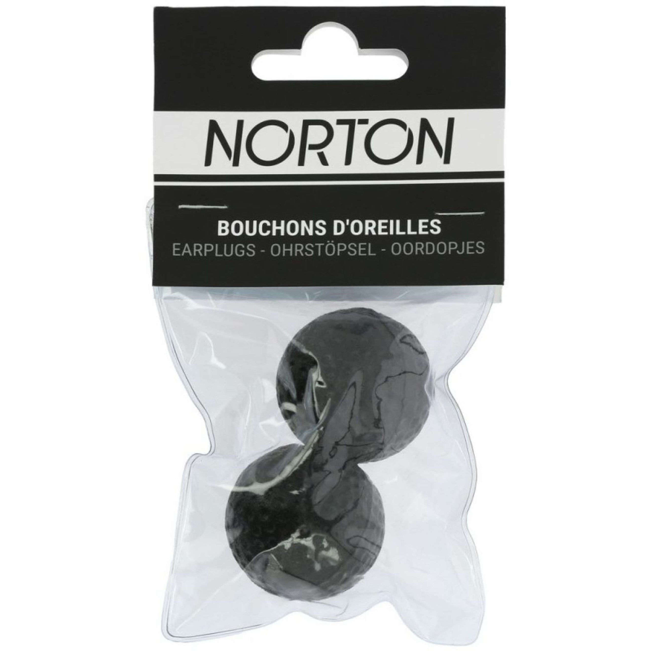 Norton Boules Quies Horse par paire Noir