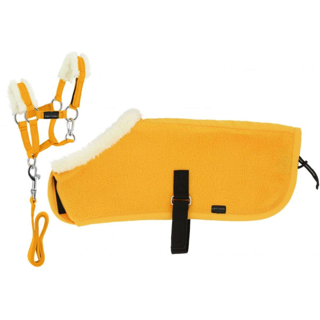 EQUITHÈME Pony Academy Set de tapis d'exposition Mini Jaune