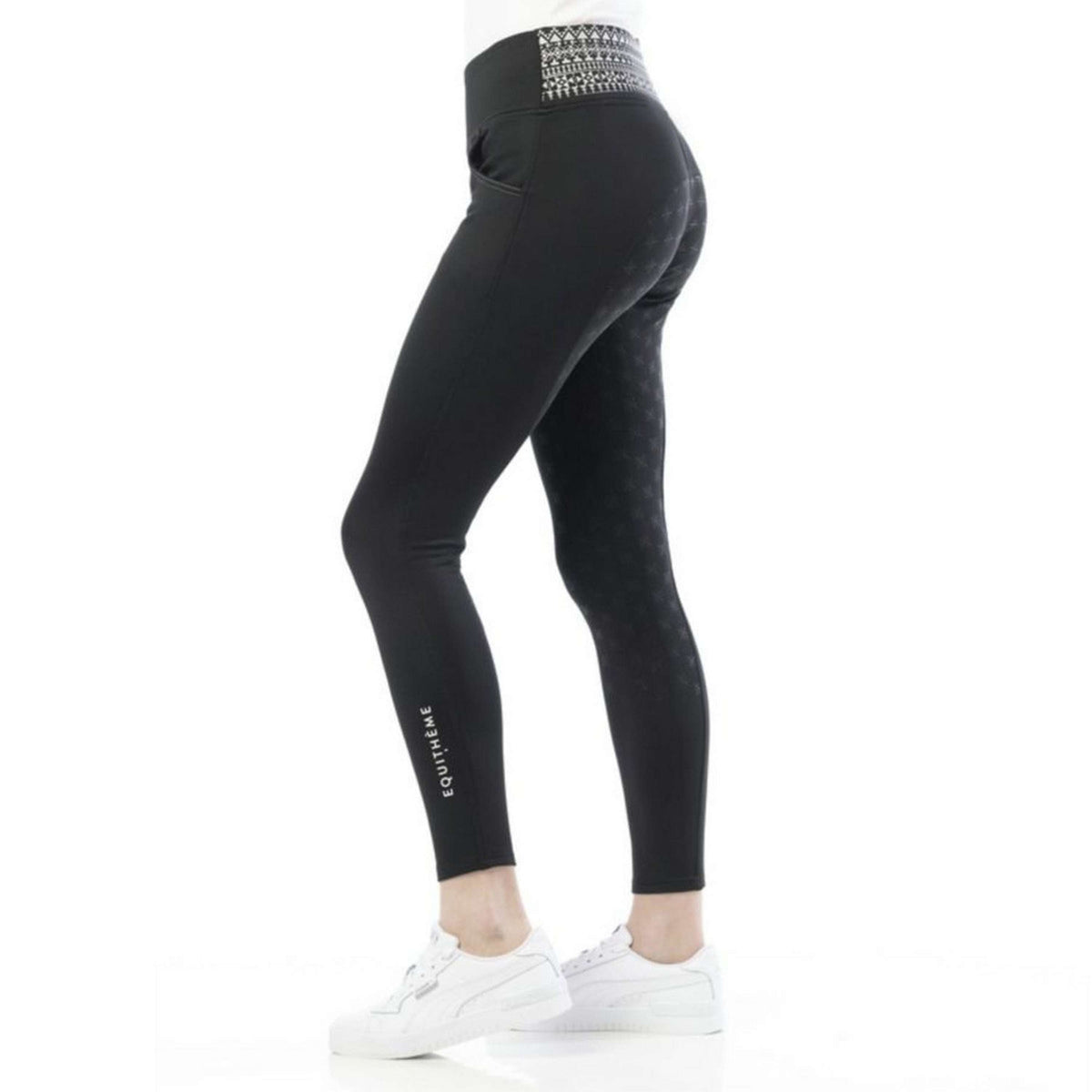 EQUITHÈME Legging d'Équitation Tatiana Noir