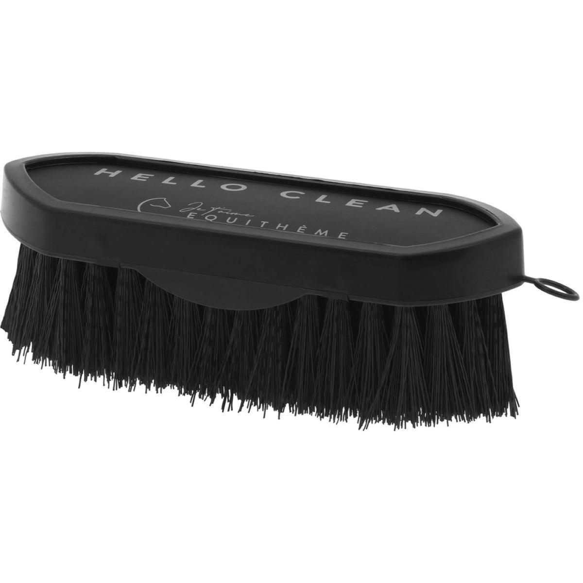 EQUITHÈME Brosse de Toilettage Je T'aime Noir