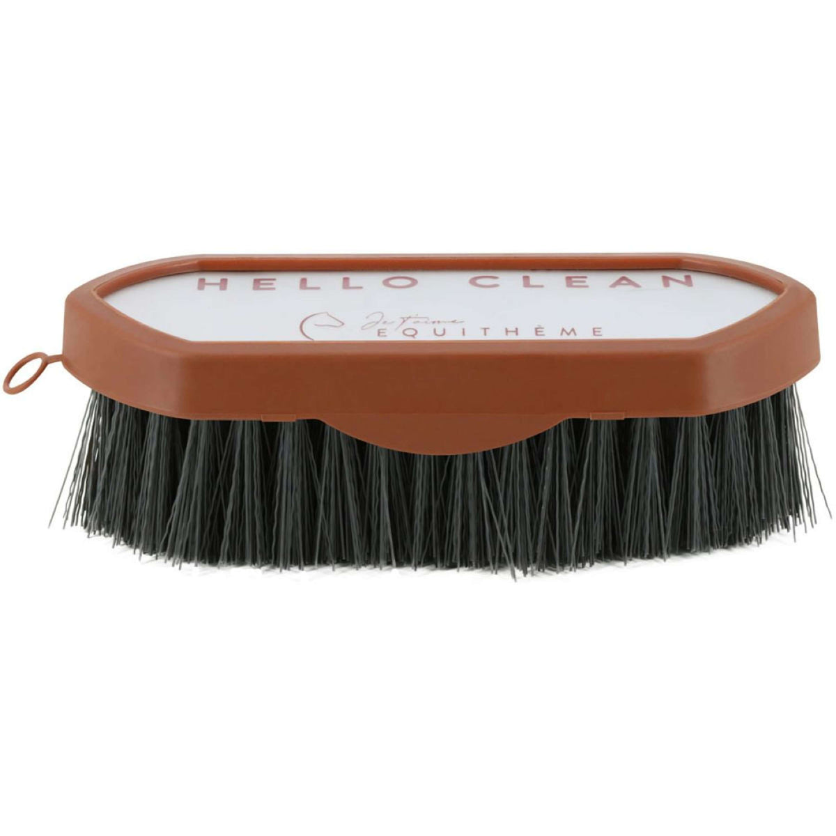 EQUITHÈME Brosse de Toilettage Je T'aime Noir