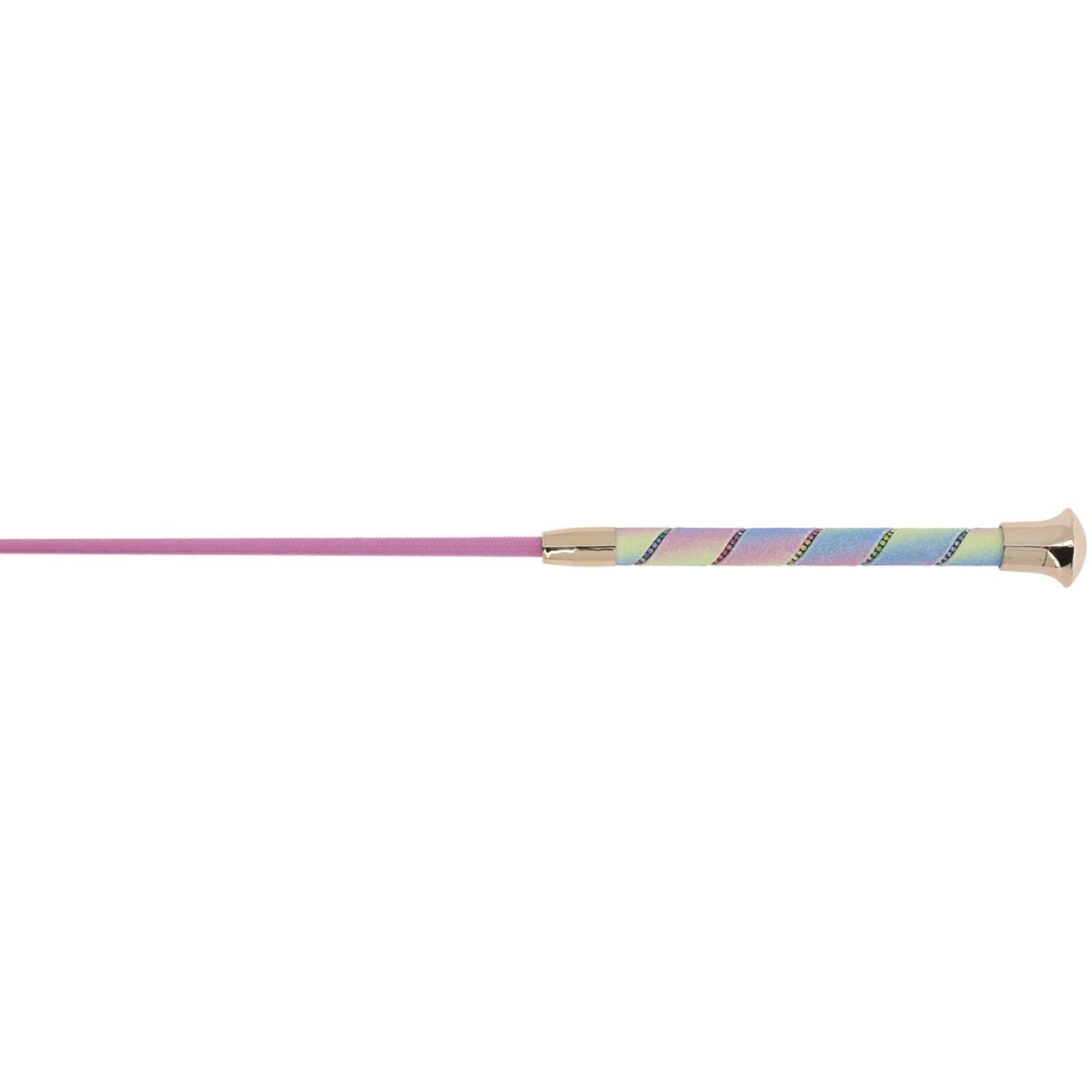 Whip & Go Cravache de Dressage Strassy Rainbow