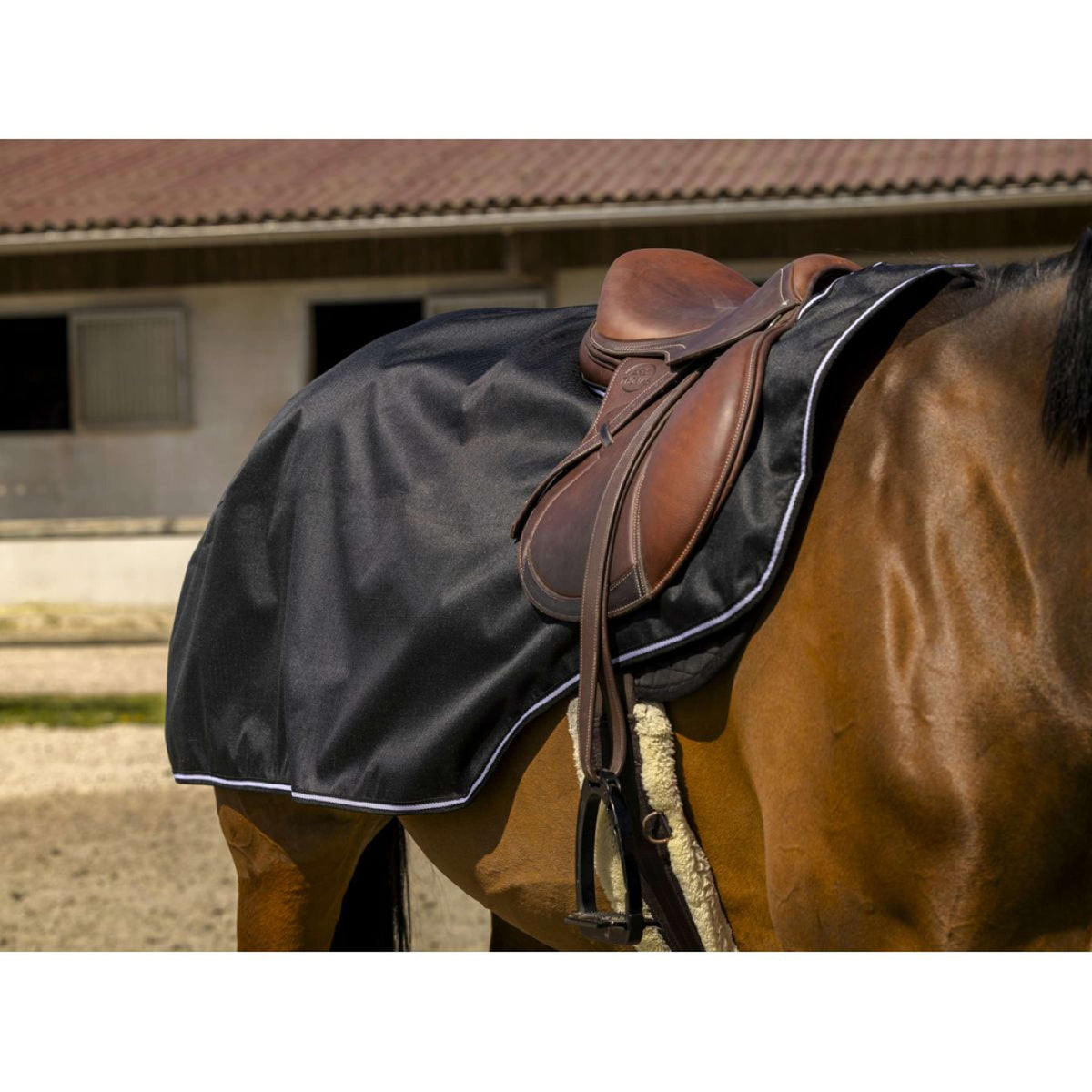 EQUITHÈME Couvre-reins Tyrex 600D Noir