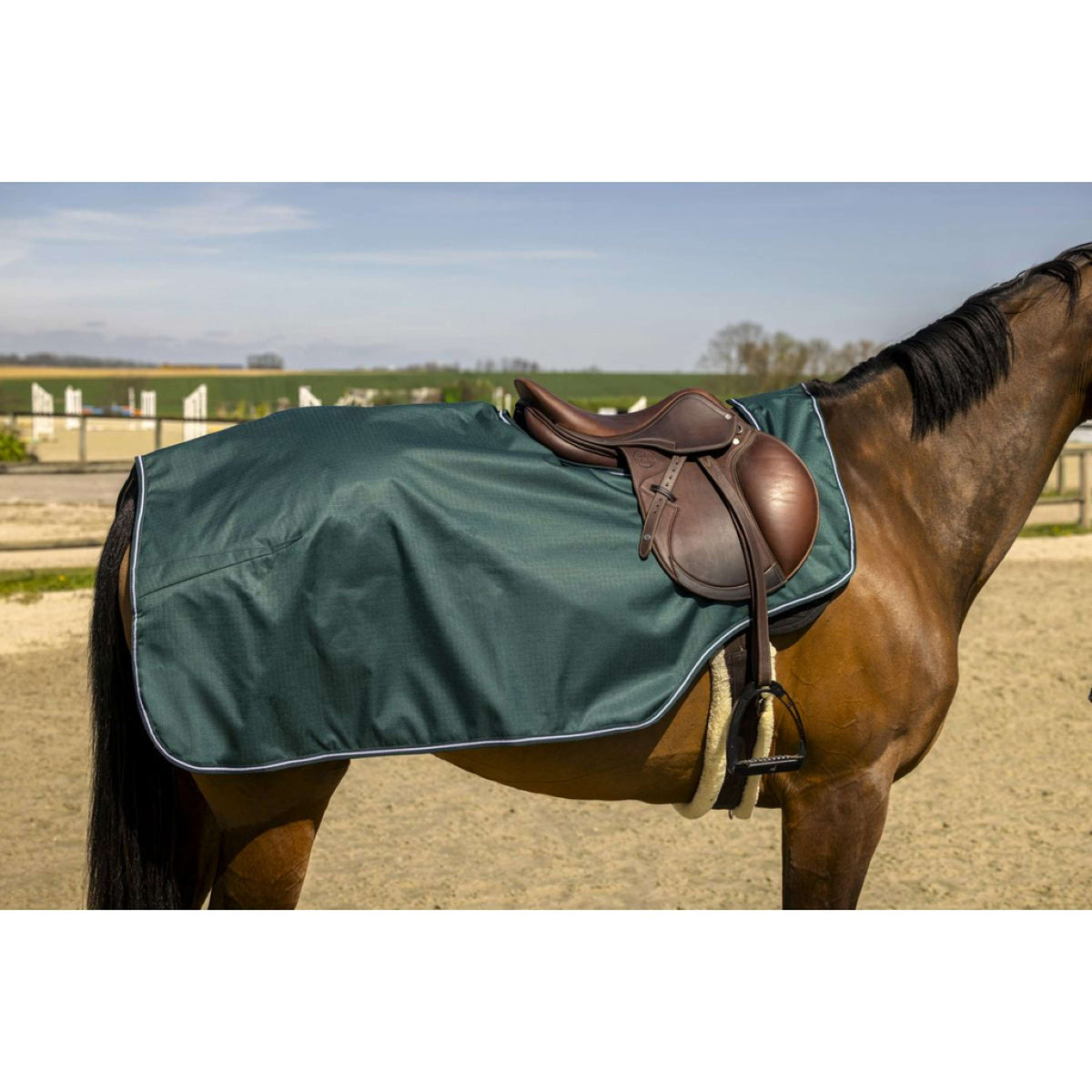 EQUITHÈME Couvre-reins Tyrex 600D Vert