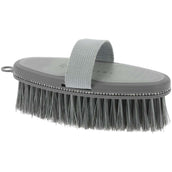 EQUITHÈME Brosse de Toilettage Je T'aime Strass Gris