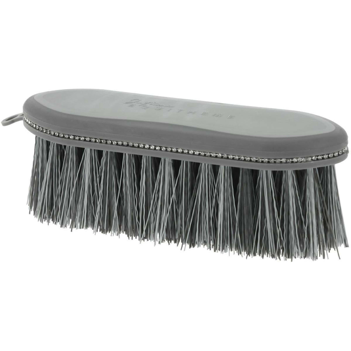 EQUITHÈME Brosse Douce Je T'aime Strass Gris