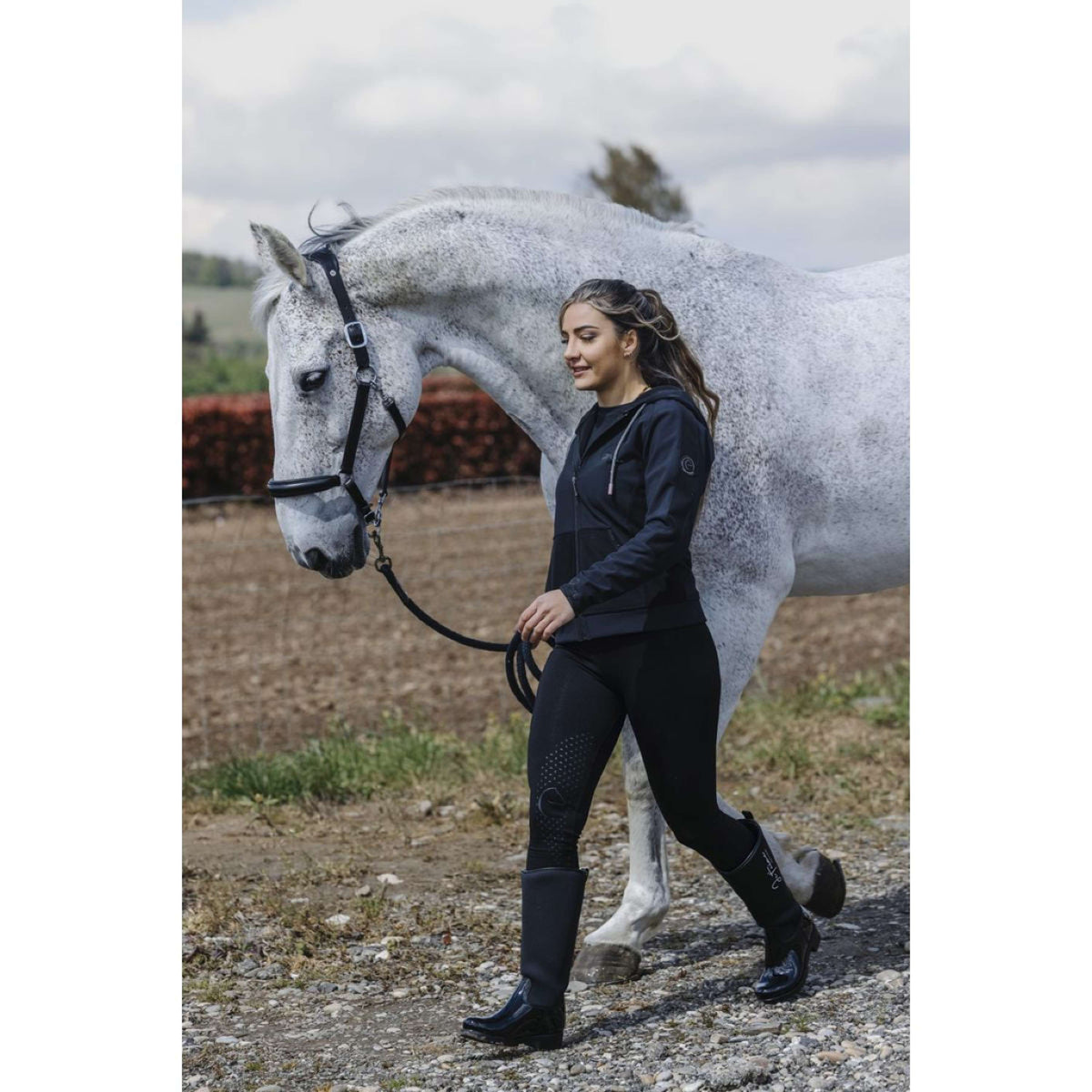 EQUITHÈME Legging d'Équitation Acacia Noir